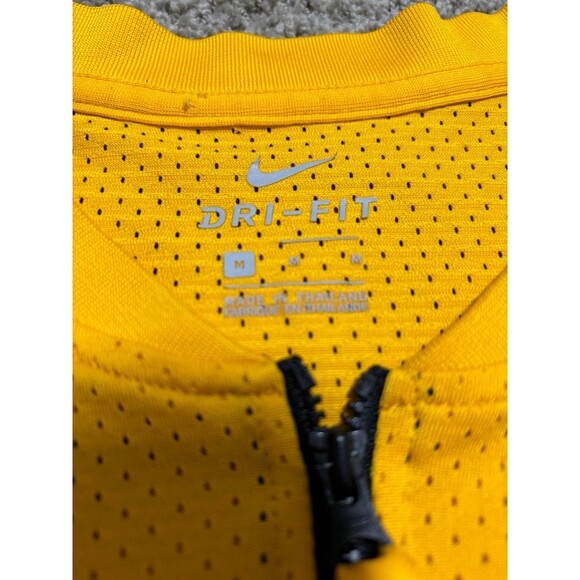 Nike Giannis Antetokounmpo Short Sleeve Shirt Yellow Mesh Shirt Mens Medium - Picture 2 of 8